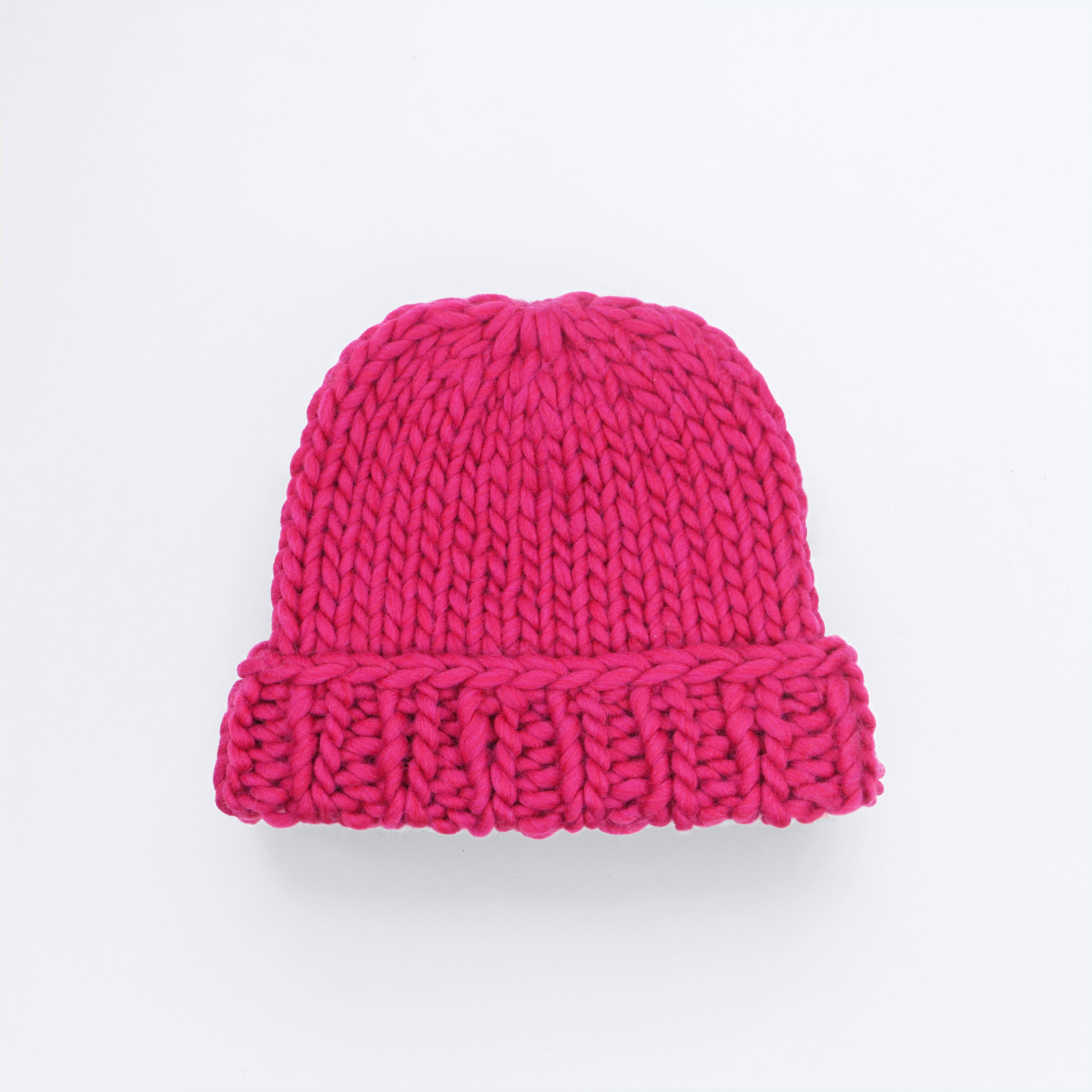 MAKE IT BIG BEANIE - Hot pink