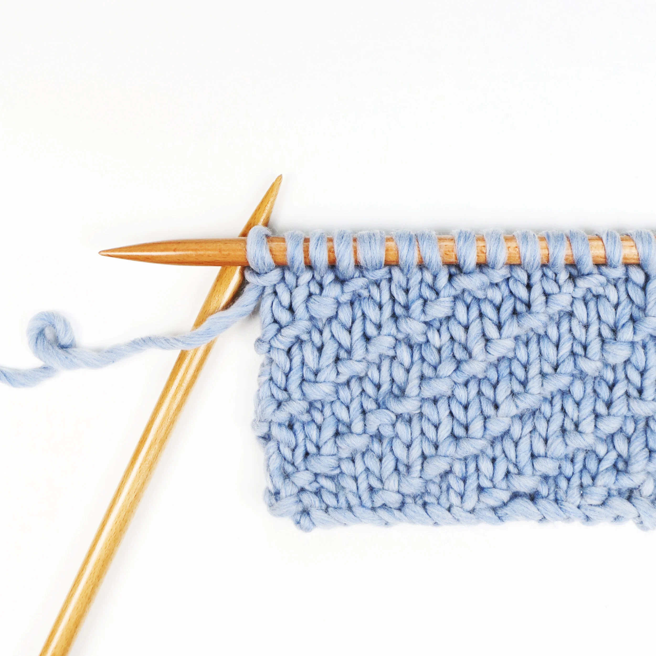 Le point piqué en diagonale - The diagonal seed stitch