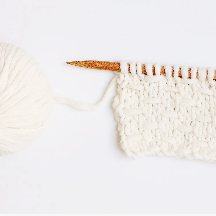 Le point tissé double - The double woven stitch