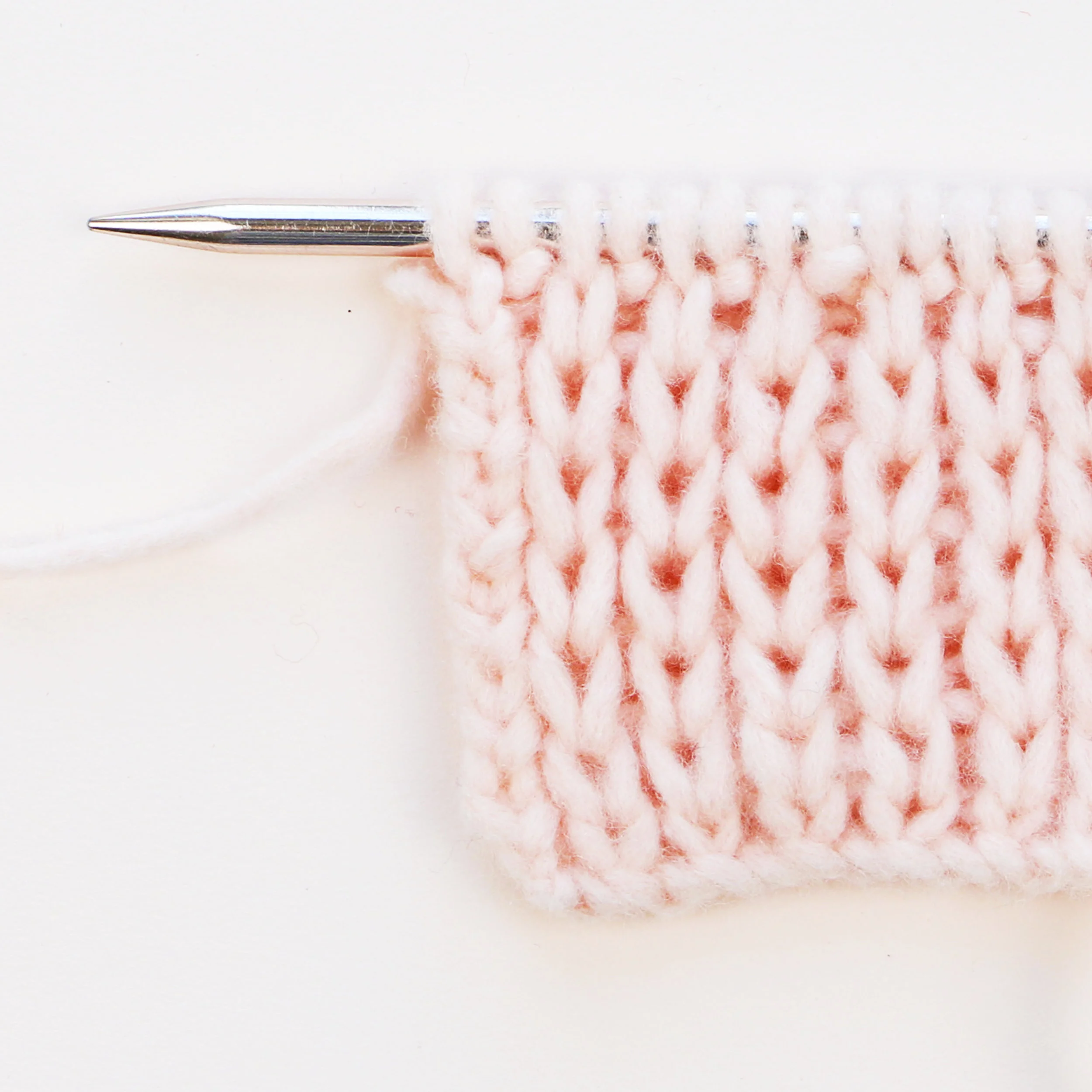 Le point de côtes 1x1 allongées - The 1x1 raised rib stitch