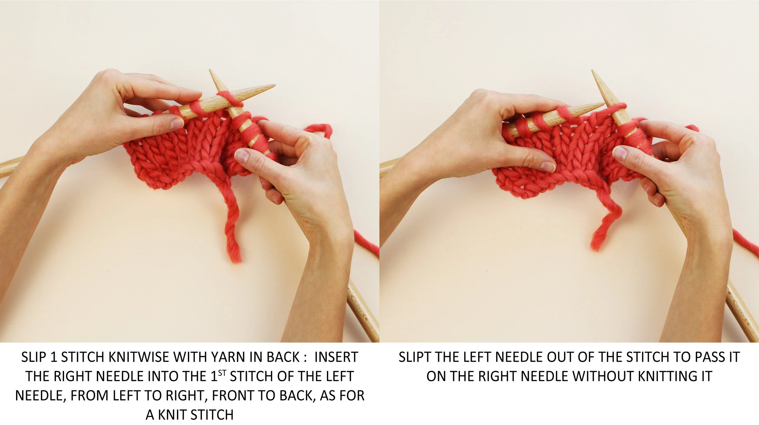Pass Slip Stitch Over , How to Knit: PSO, PSSO & P2SSO Stitches – PYCQ