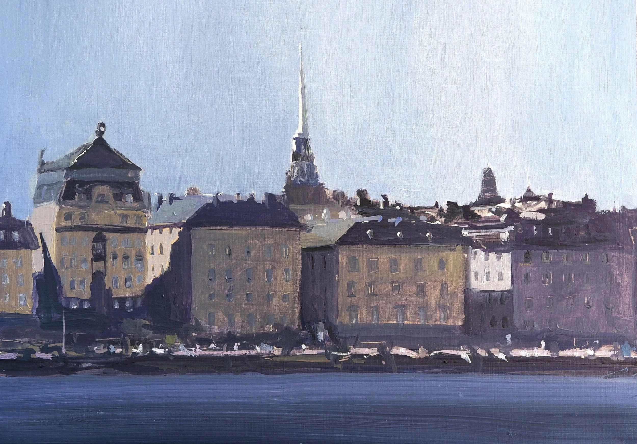 skeppsbrön 15x30cm oil
