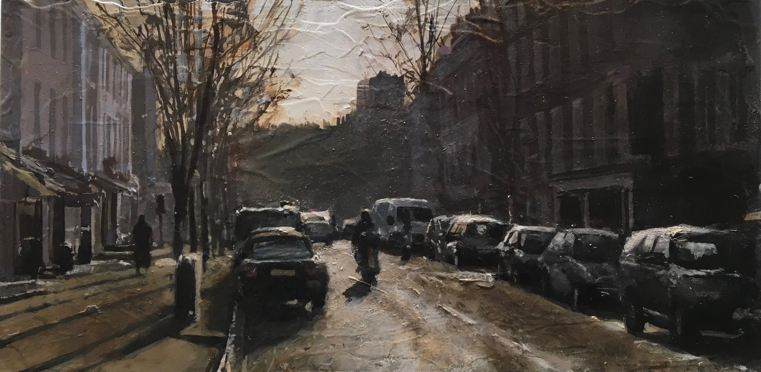 Westbourne Grove - oil on board - 50x25cm - 700€ - SOLD
