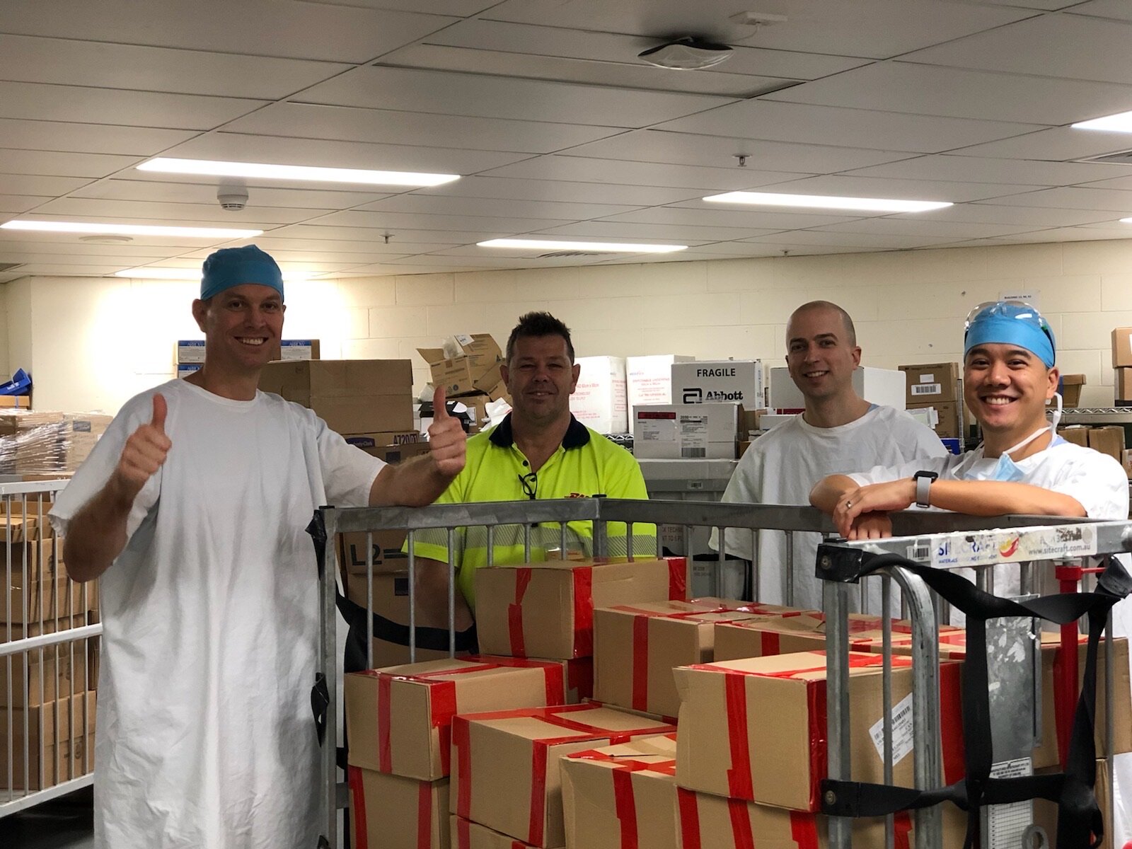 Delivering PPE, Australia