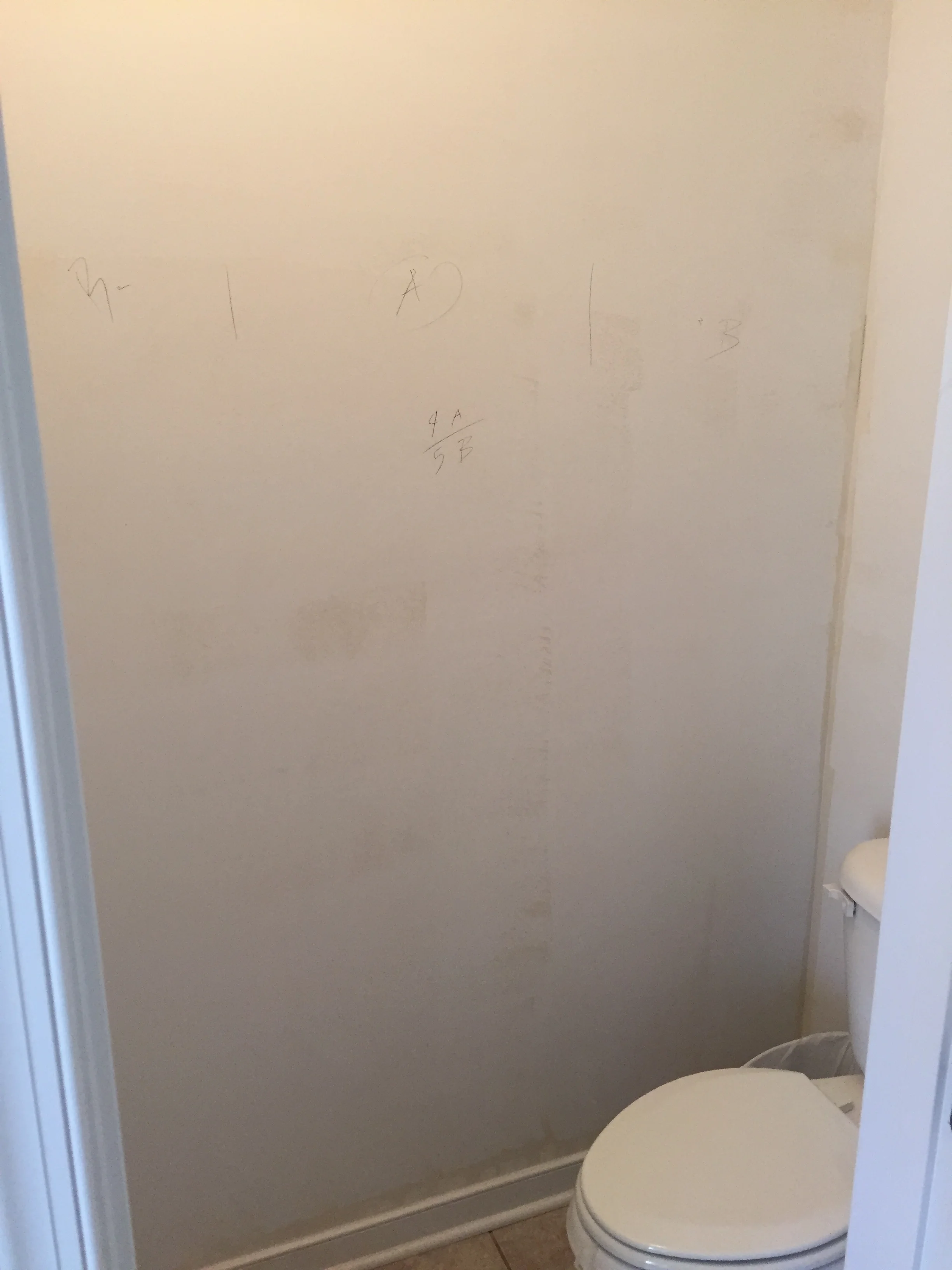  Clean walls. Washed and ready to repaper or paint. 