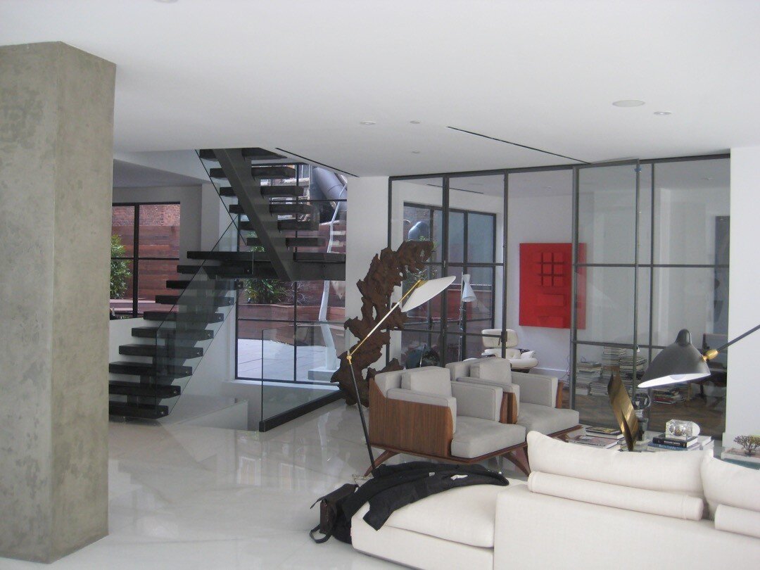 Stairs, exterior windows, interior partitions, etc., all in a beautiful soft grey finish.......

#argosydesigns #argosynorth #argosyproductdivision #custommetalwork #customfinish #customstairs #glassandsteel