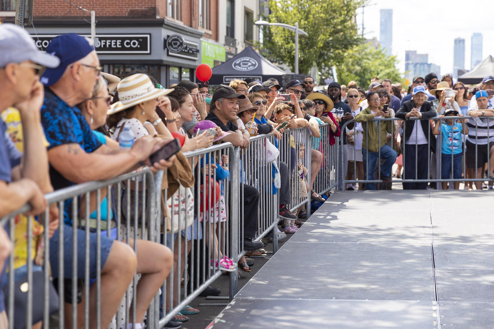 Crowd at the Let's Dance Stage