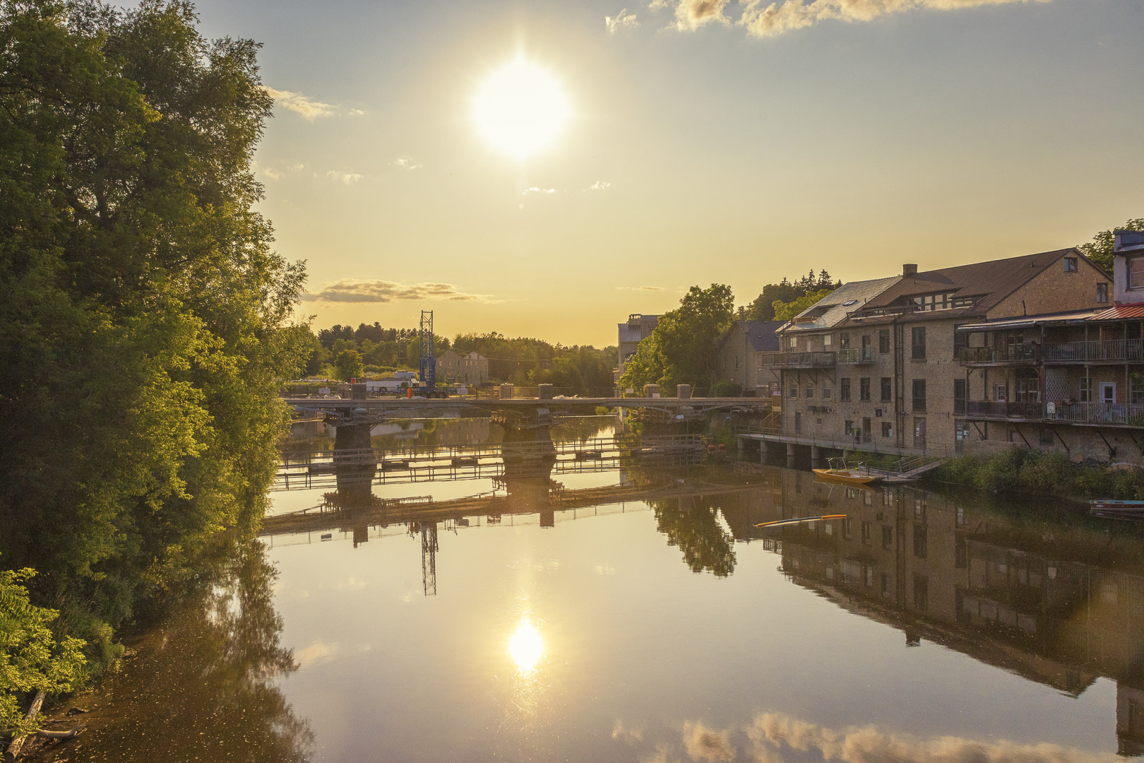 Sunset on the Grand River