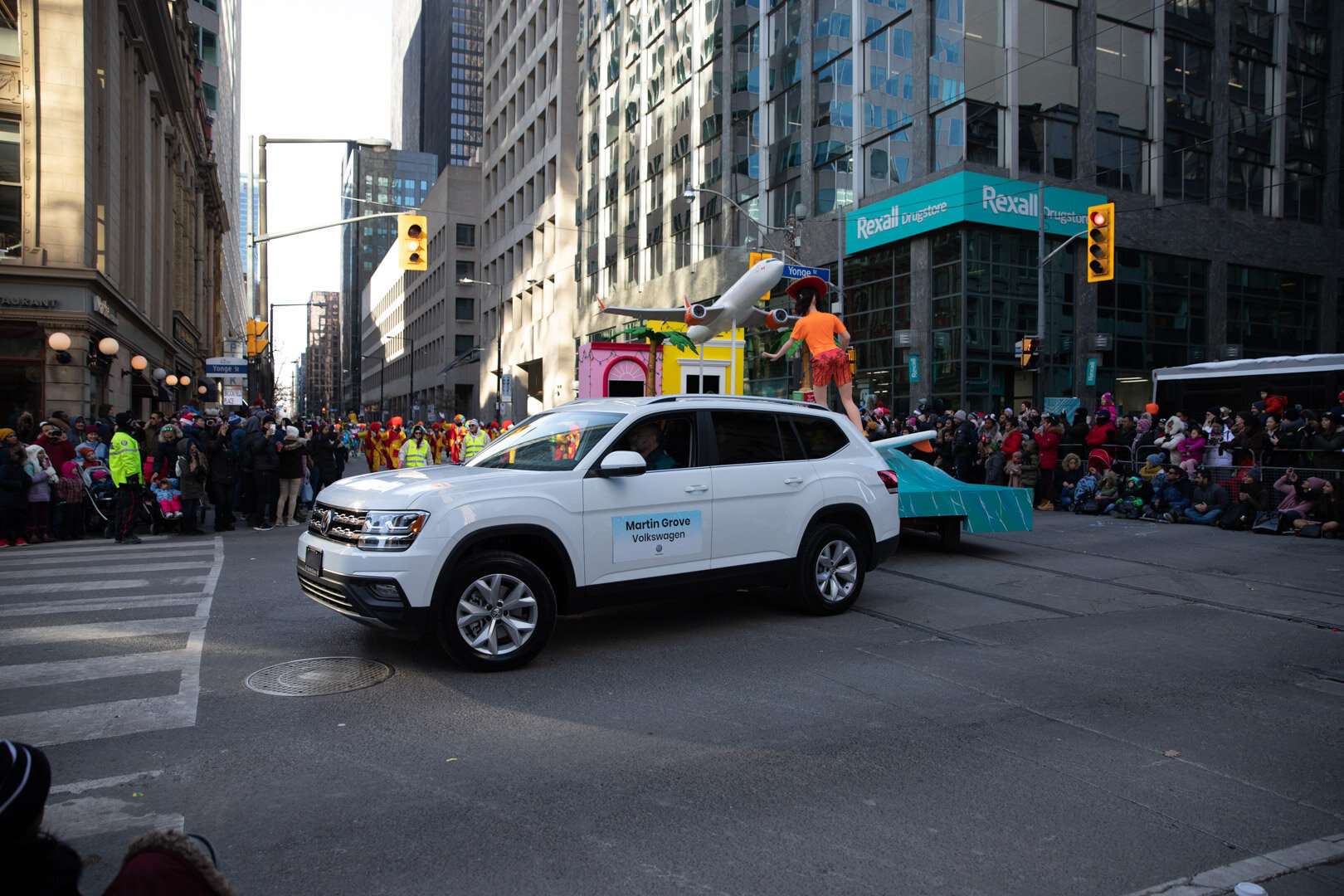 Martin Grove Volkswagen pulling in a Float 