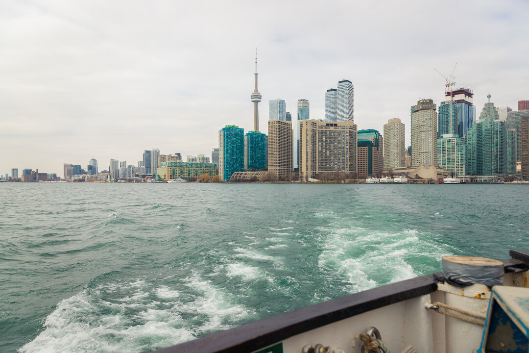  Aboard Ongiara looking back at Toronto’s skyline on route to Ward’s Island.   As we were travelling we were monitoring all the breaking news on the impact of COVID-19. Most notably, it was reported the Trudeau’s would be self-isolating because of sy