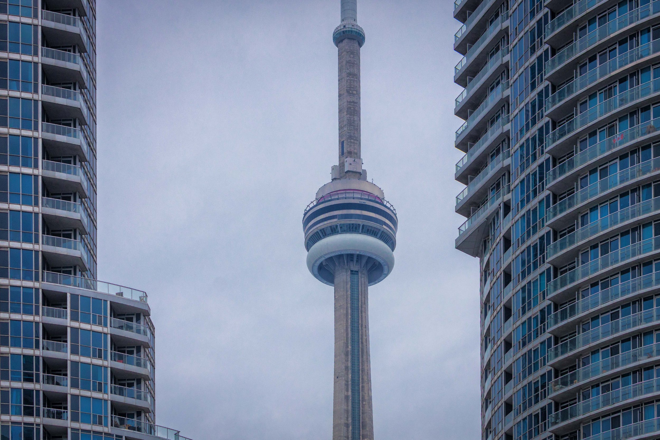 CN Tower Between Buildings