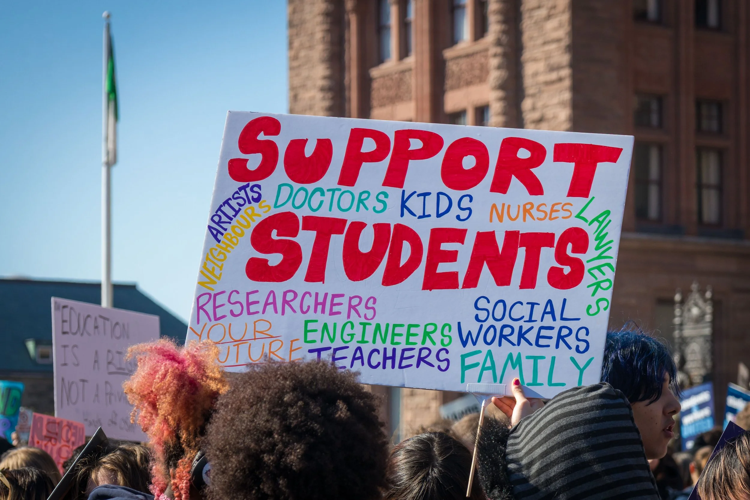 Support Students Sign