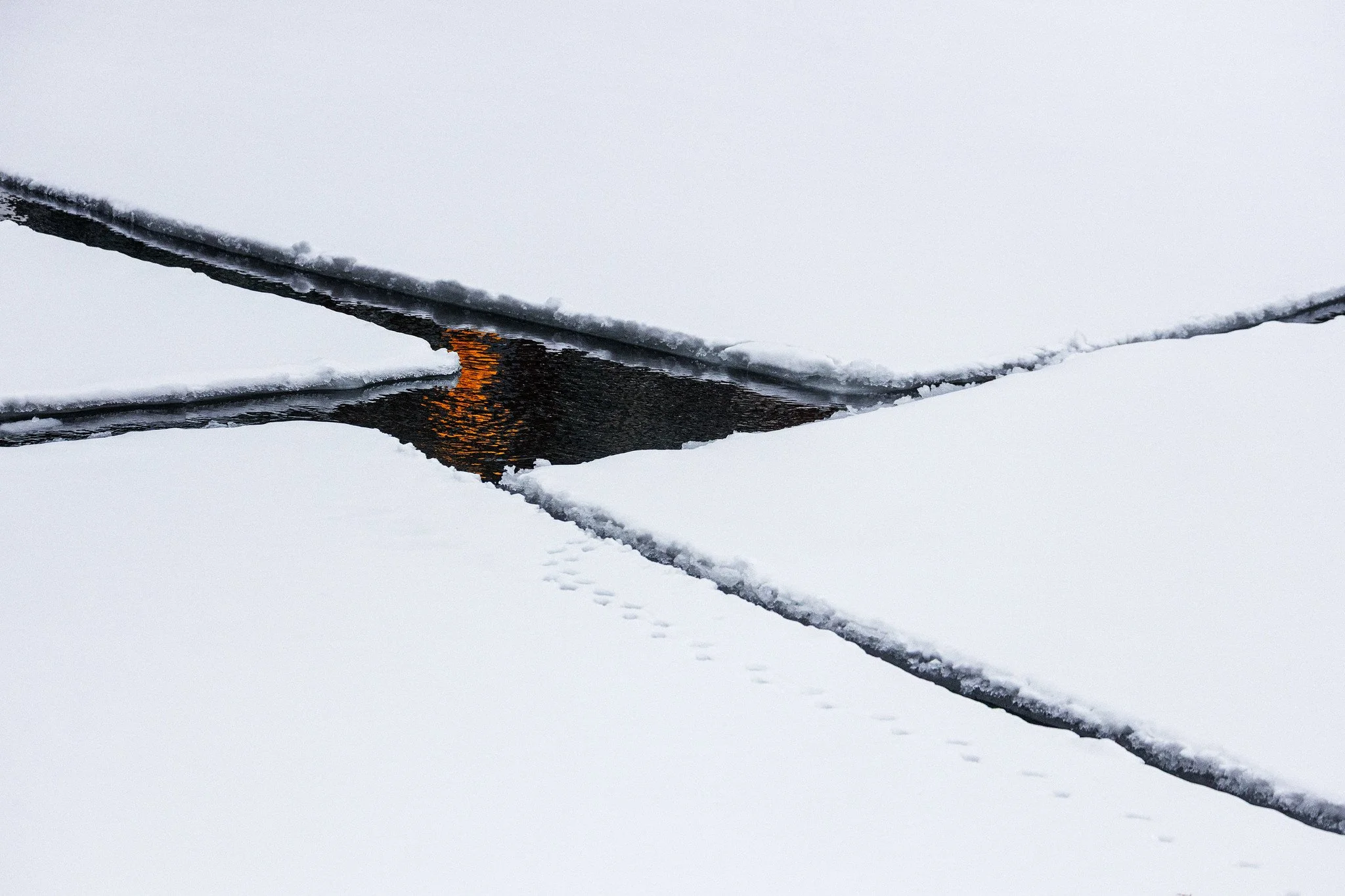 Winter Fracture — A Flickr Explore Moment