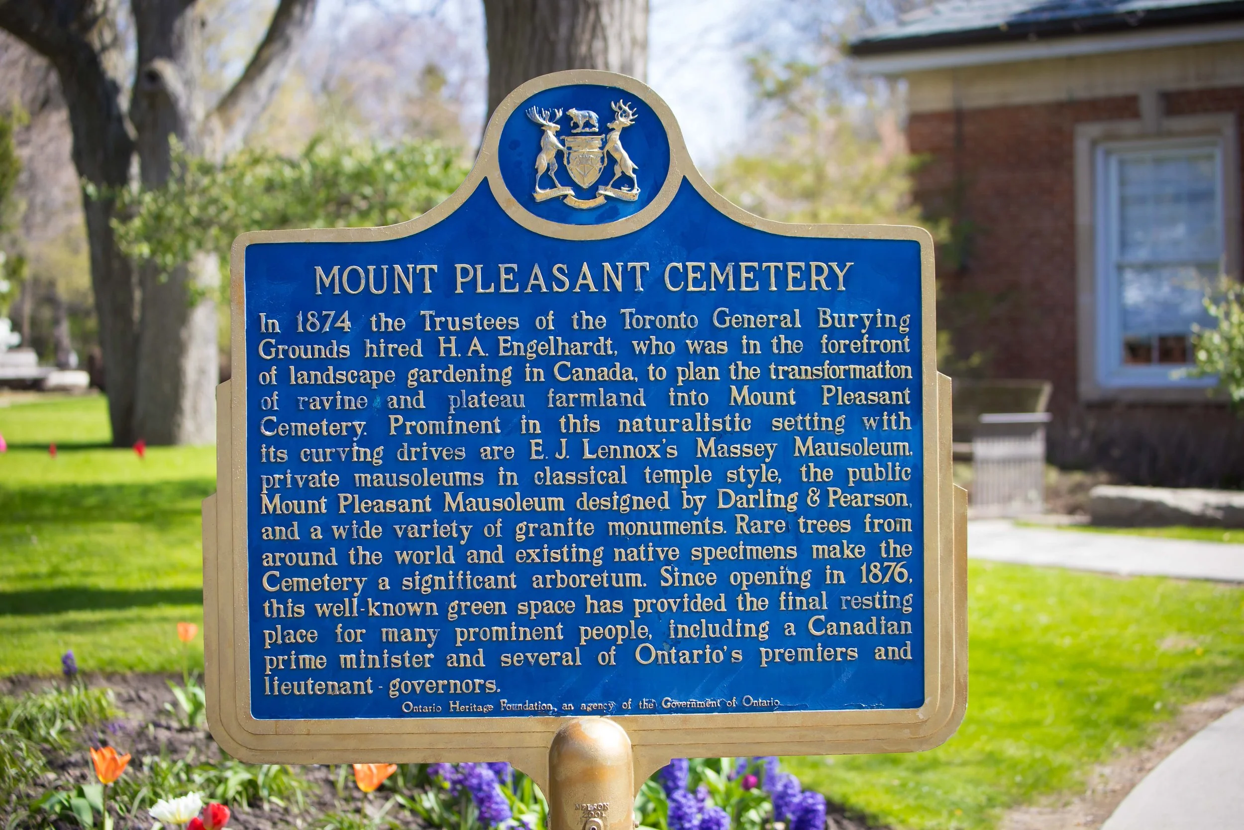 Mount Pleasant Cemetery Sign