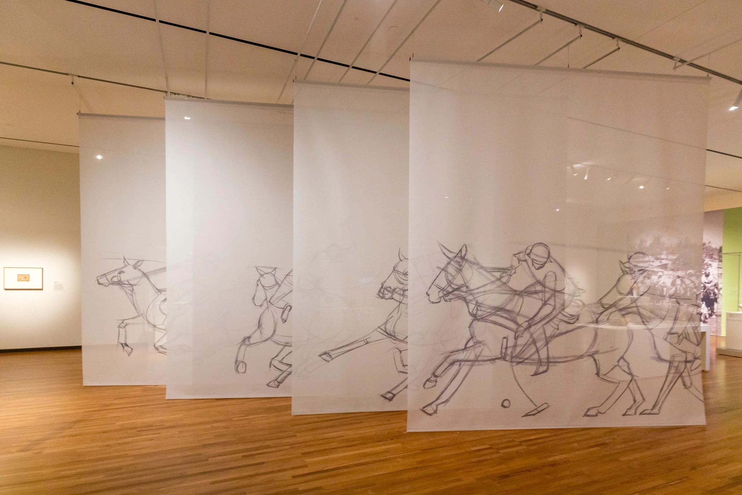 Suspended Horse and Rider Installation | Game On!
