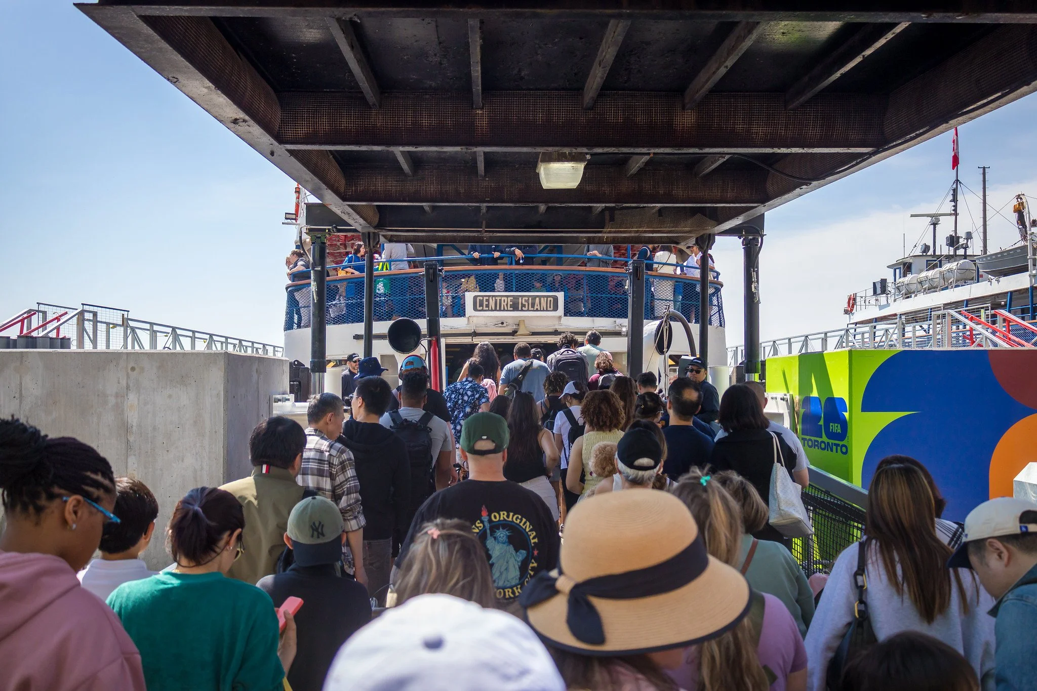 Boarding the Ferry to Centre Island