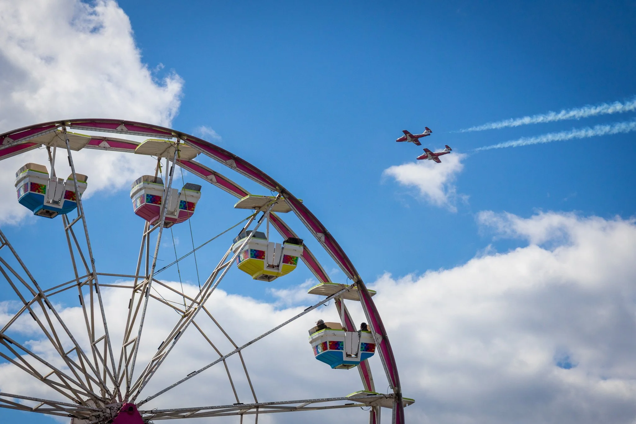 Snowbirds Over the Midway