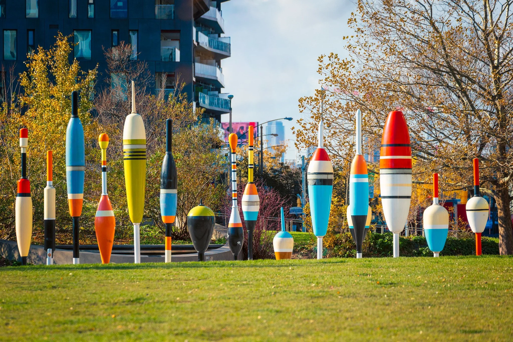 Canoe Landing Park. Fishing Floats by Douglas Coupland