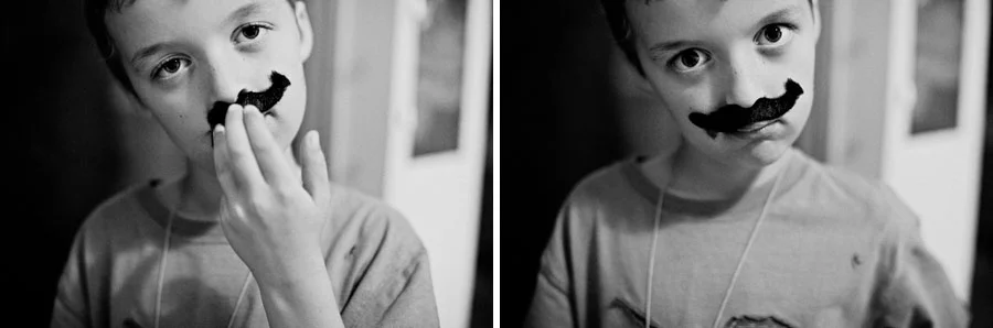 Fake Mustache and Vampire Teeth