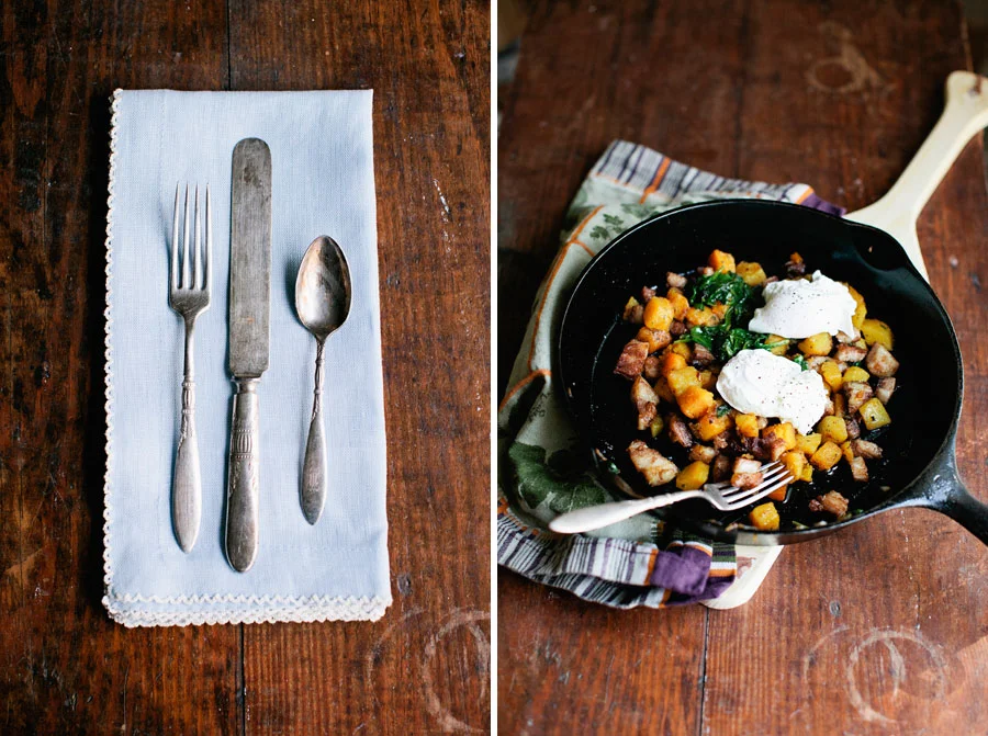 Pork Belly Hash and Roasted Vegetables