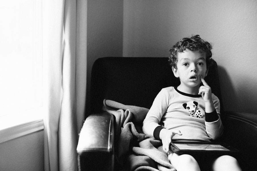 Lazy Sam in My Office Playing on the IPad