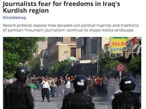 Journalists fear for freedoms in Iraq's Kurdish region