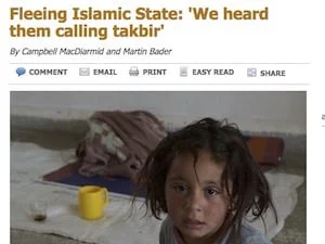 Fleeing Islamic State: 'We heard them calling takbir'