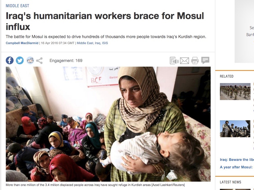 Iraq's humanitarian workers brace for Mosul influx