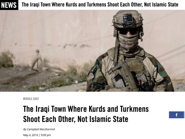 The Iraqi Town Where Kurds and Turkmens Shoot Each Other, Not Islamic State