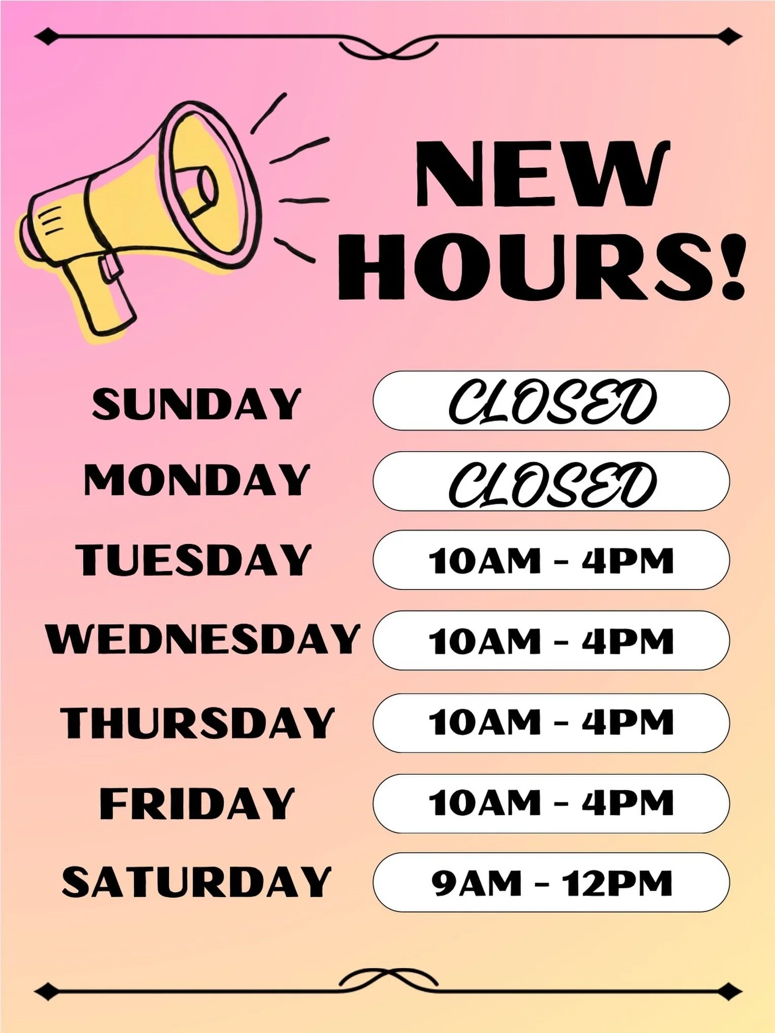 Please note our new hours! Opening at 10am Tue. - Fri. ⏰

#sweetandflour #secaucus  #njbakery #customcakes #njeats