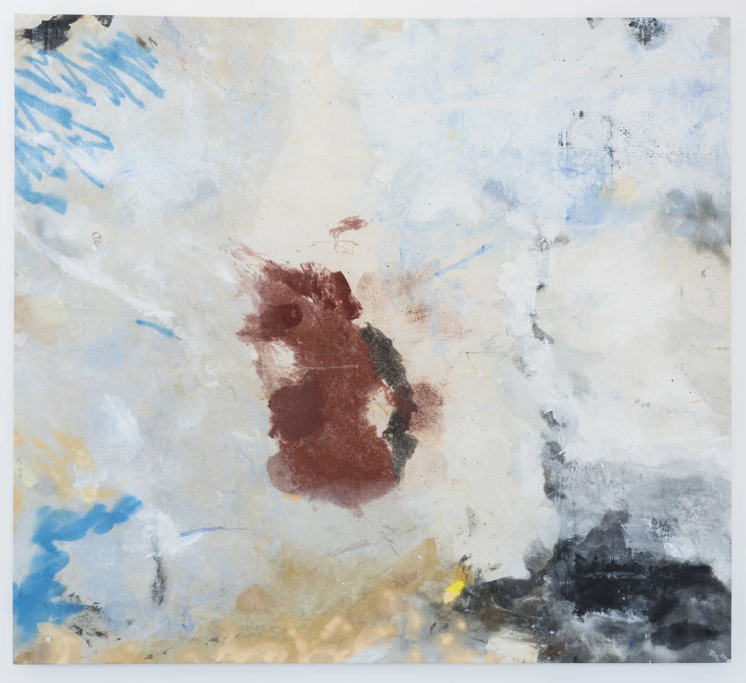 Hobo, 2016, Oil, Acrylic, Chinese Ink, Enamel, Pencil, Oilstick, Pen and Earth on Canvas, 172cm x 193cm