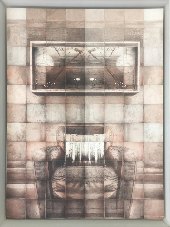 MYRIORAMA ROOM SERIES - ARMCHAIR, 2016, 88 copper plate etchings on 400 gsm Velin Arches, 97 x 110cm, Edition 10