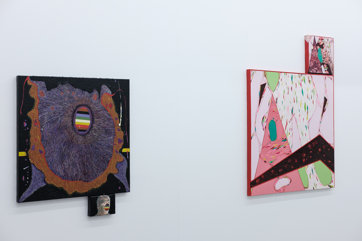 Wolfchild (left) Inferior Vena Cava (right), Griffin Art Prize, 2016