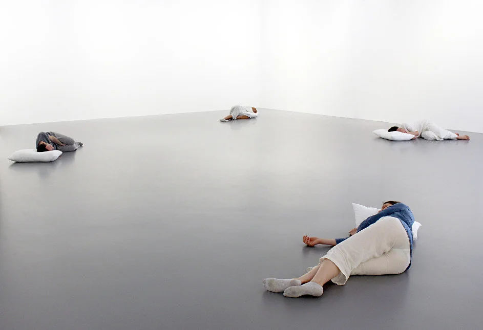 Sleep, performance, Nahmad Projects, 2016