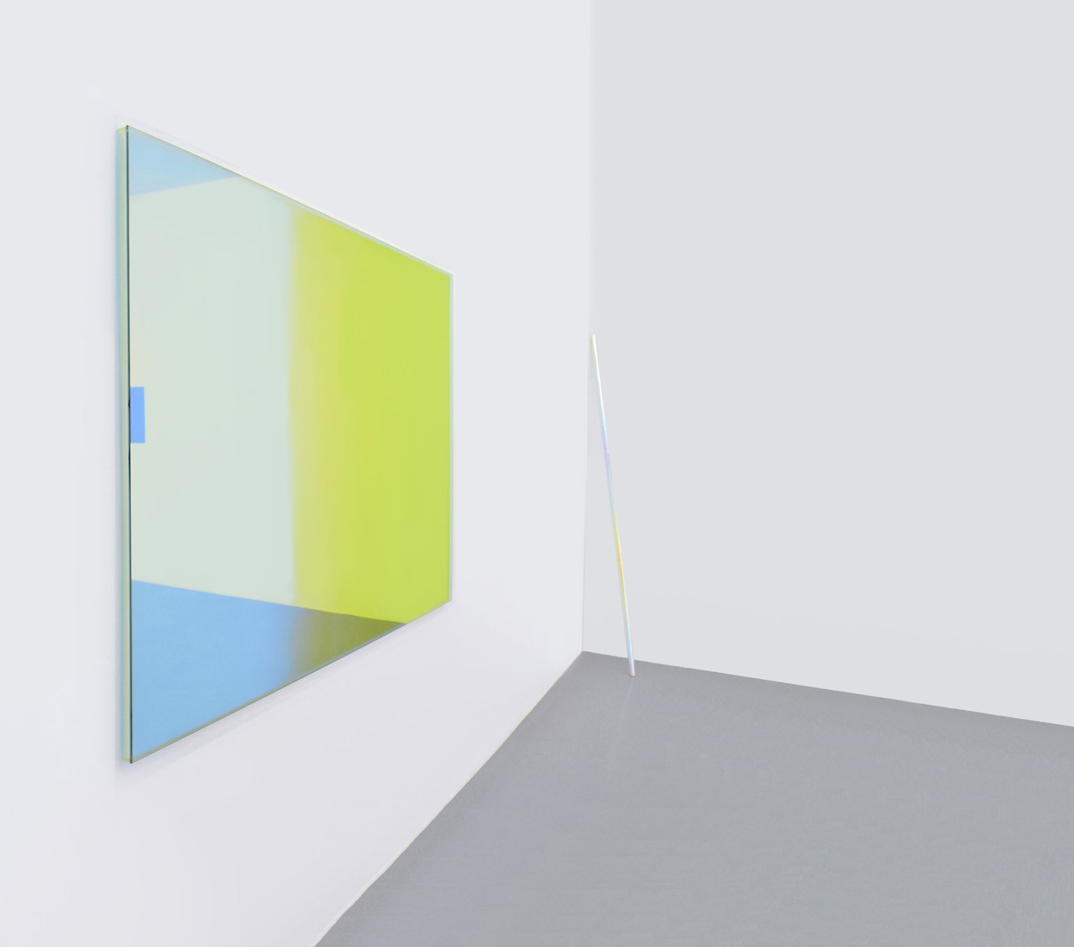 Blau gold Raum, 2016