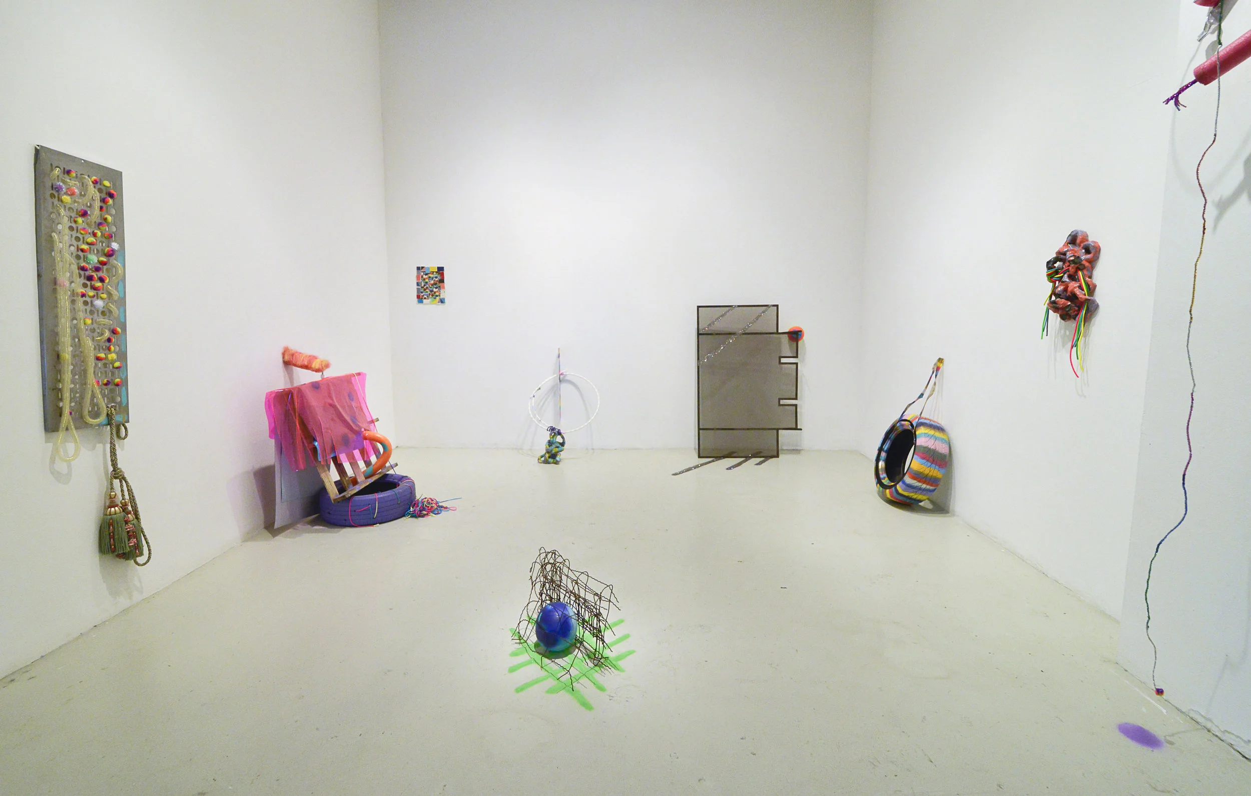 Installation view of individual exhibition at Cuchifritos Gallery in 2016. New York, NY. Title of the exhibition: “DelanceyLudlowRivingtonNorfolk”. Photo credits: Bill Massey.