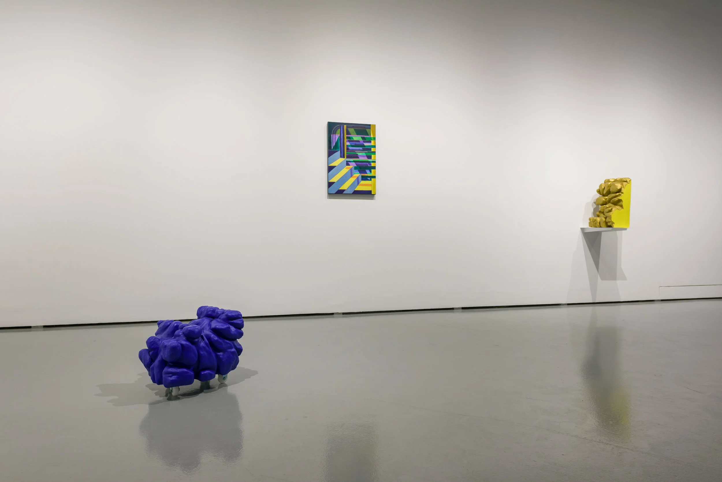 Installation view of ‘head heap heat’ at the Institute of Contemporary Arts Singapore, 2018