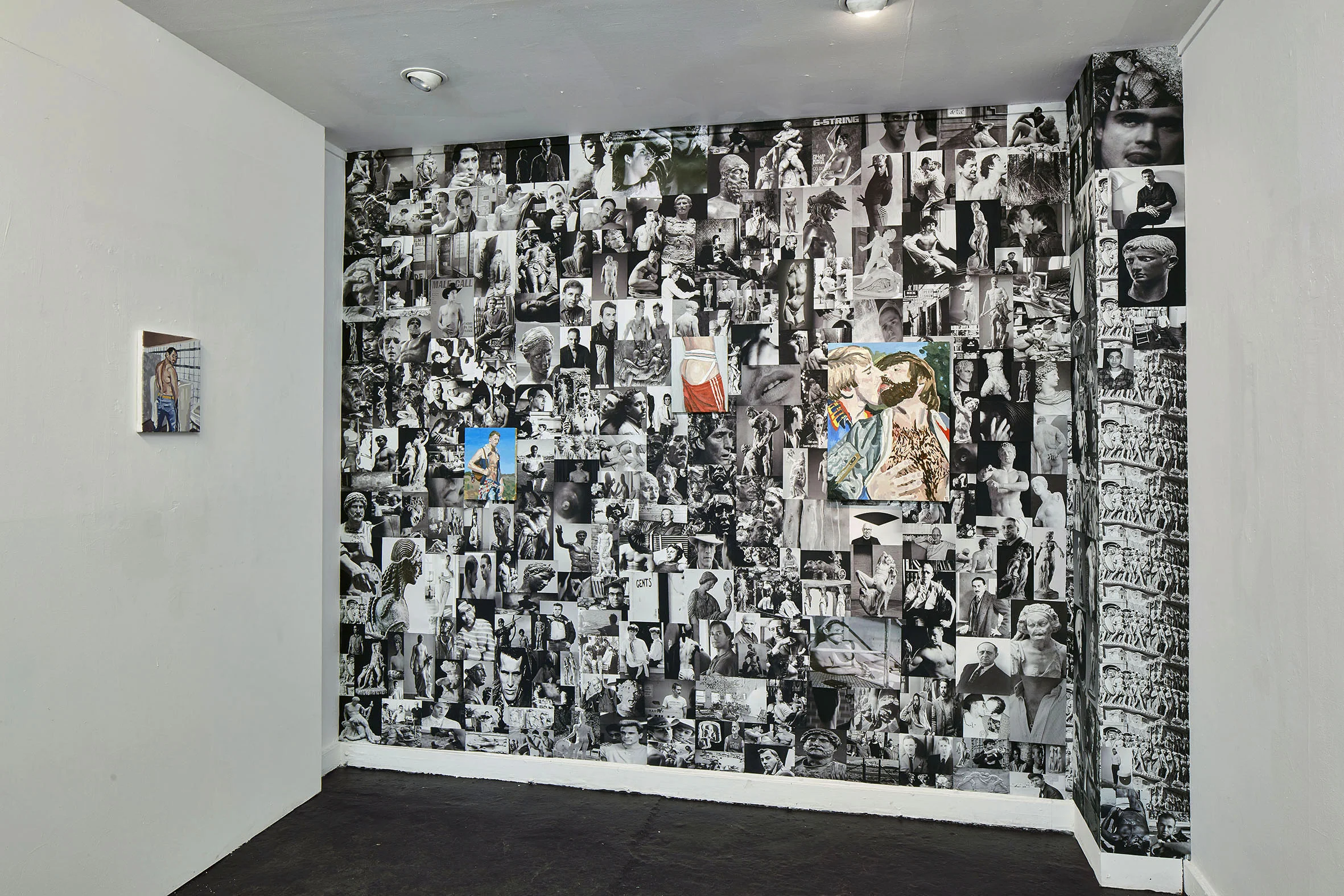 Looted collage 2017-18, install shot at studio 1.1