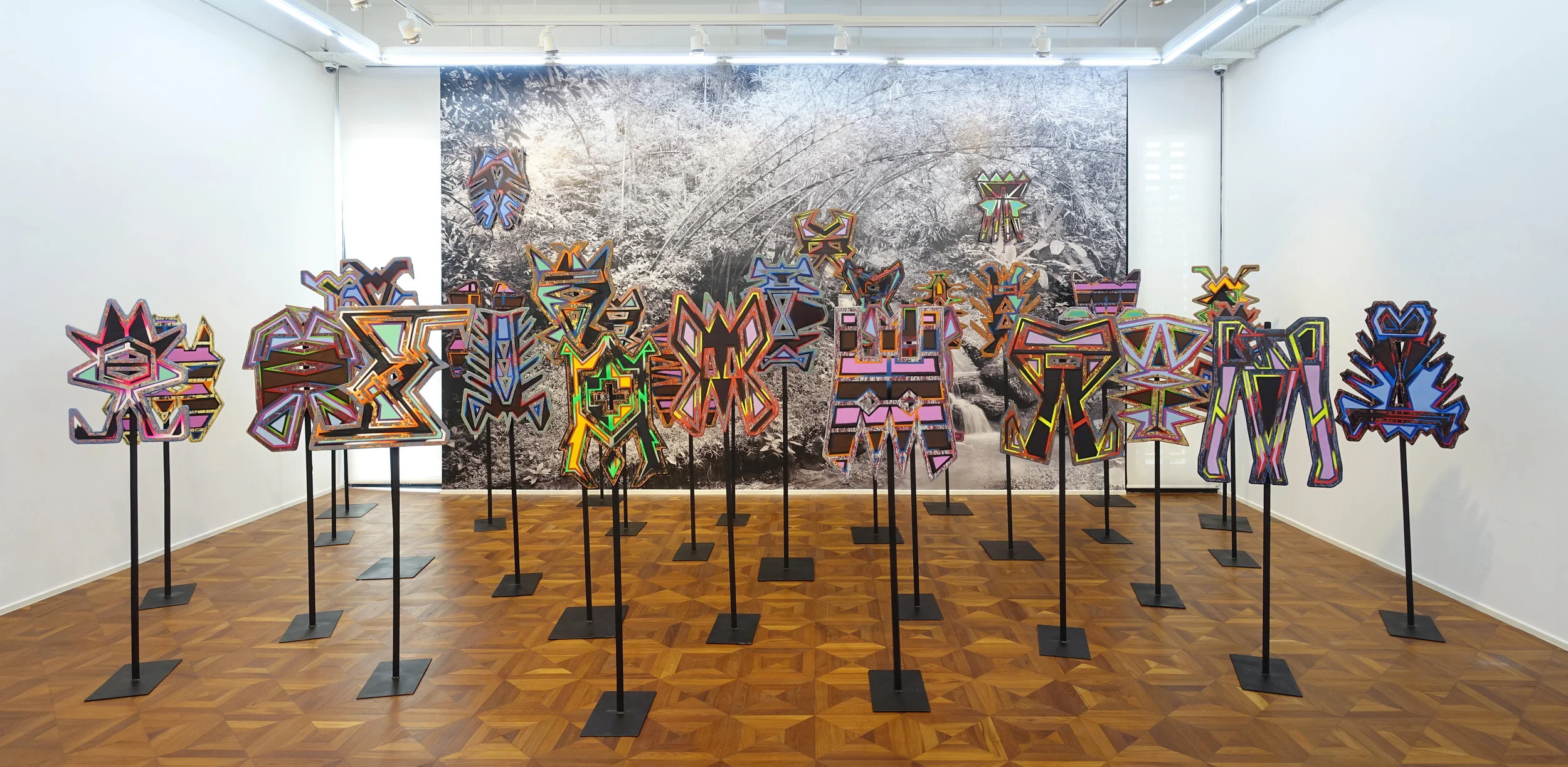 Installation view of ‘Migratory Objects’ at Richard Koh Fine Art, Kuala Lumpur. 2017