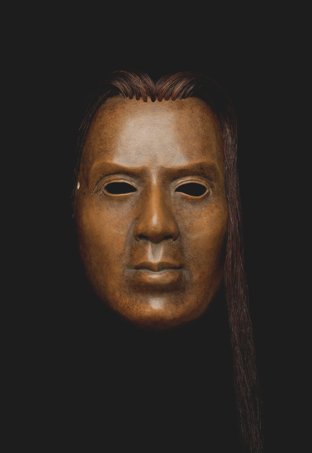 'At Twilight' (detail) mask of Michio Ito (After Isamu Noguchi) 2014-16