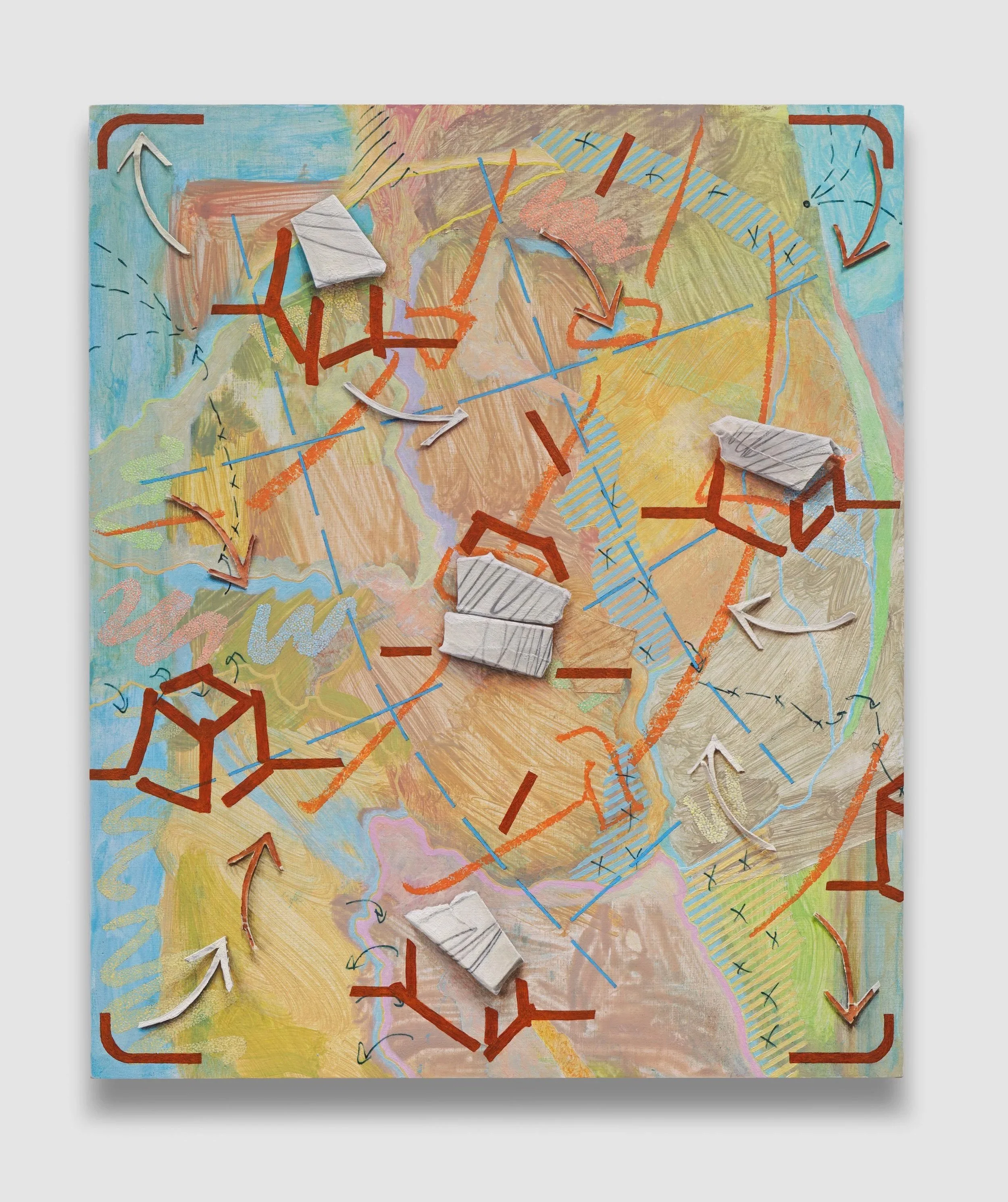 Liz Dawson Clear and Present Acrylic on board 2025 30 x 25 cm