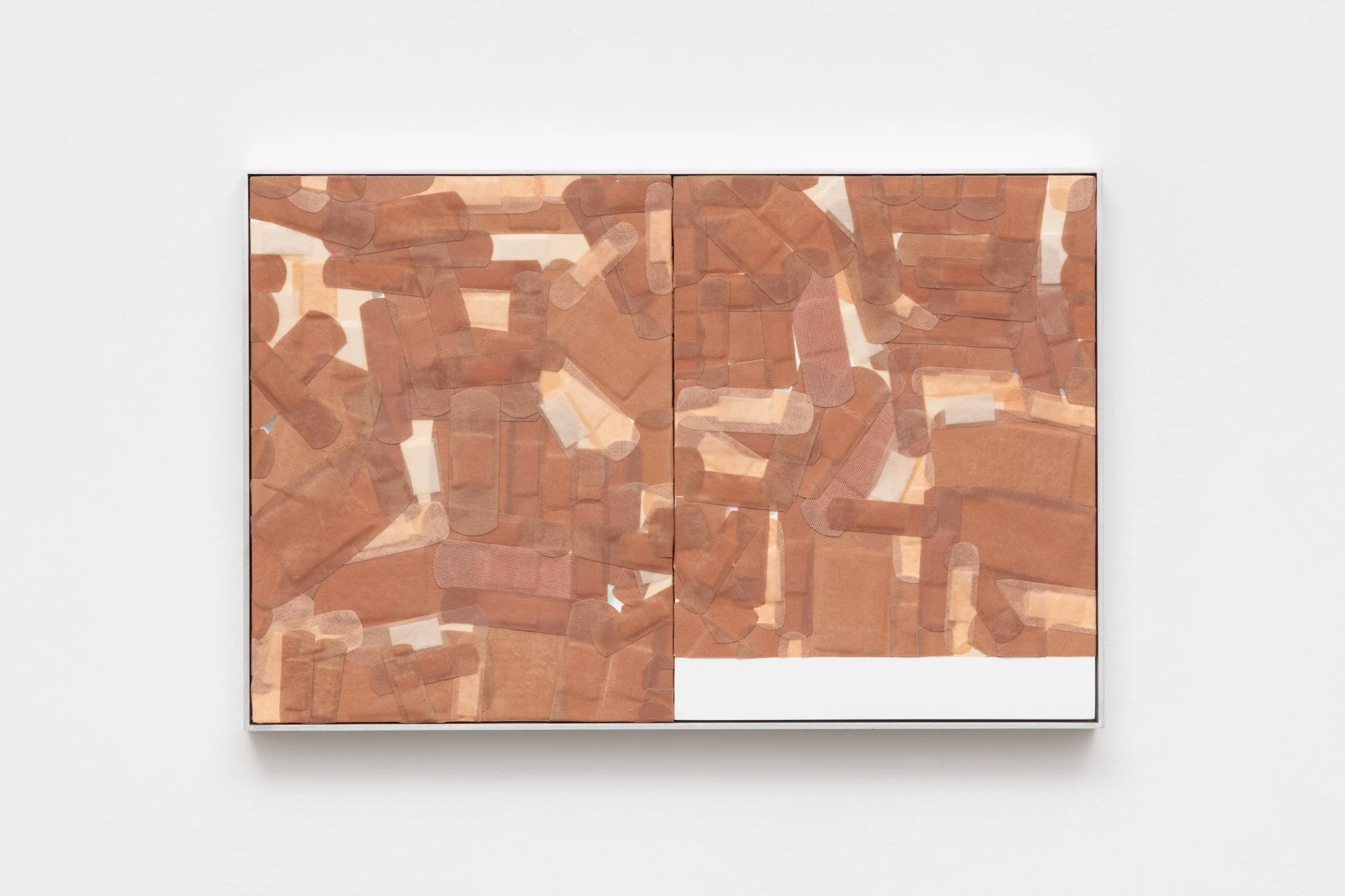   Delicacy Painting 5 (Shepard Tone)  Oil and gesso on panel in aluminum 17 x 11 inches 2026 