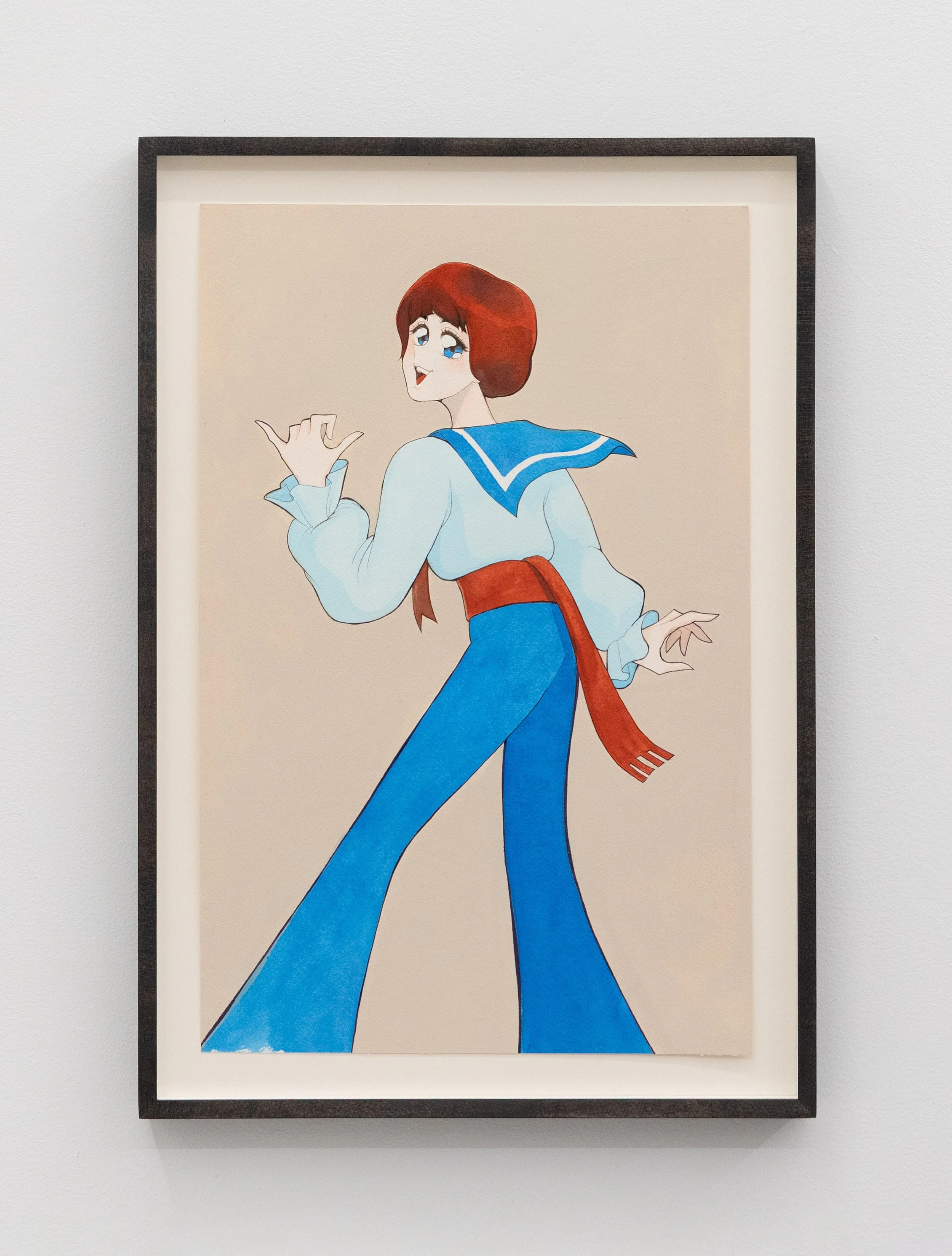  Petit Chanteur Pencil, ink, and acrylic on paper  49.53 (H) x 34.29 (W) cm (framed) 2026 