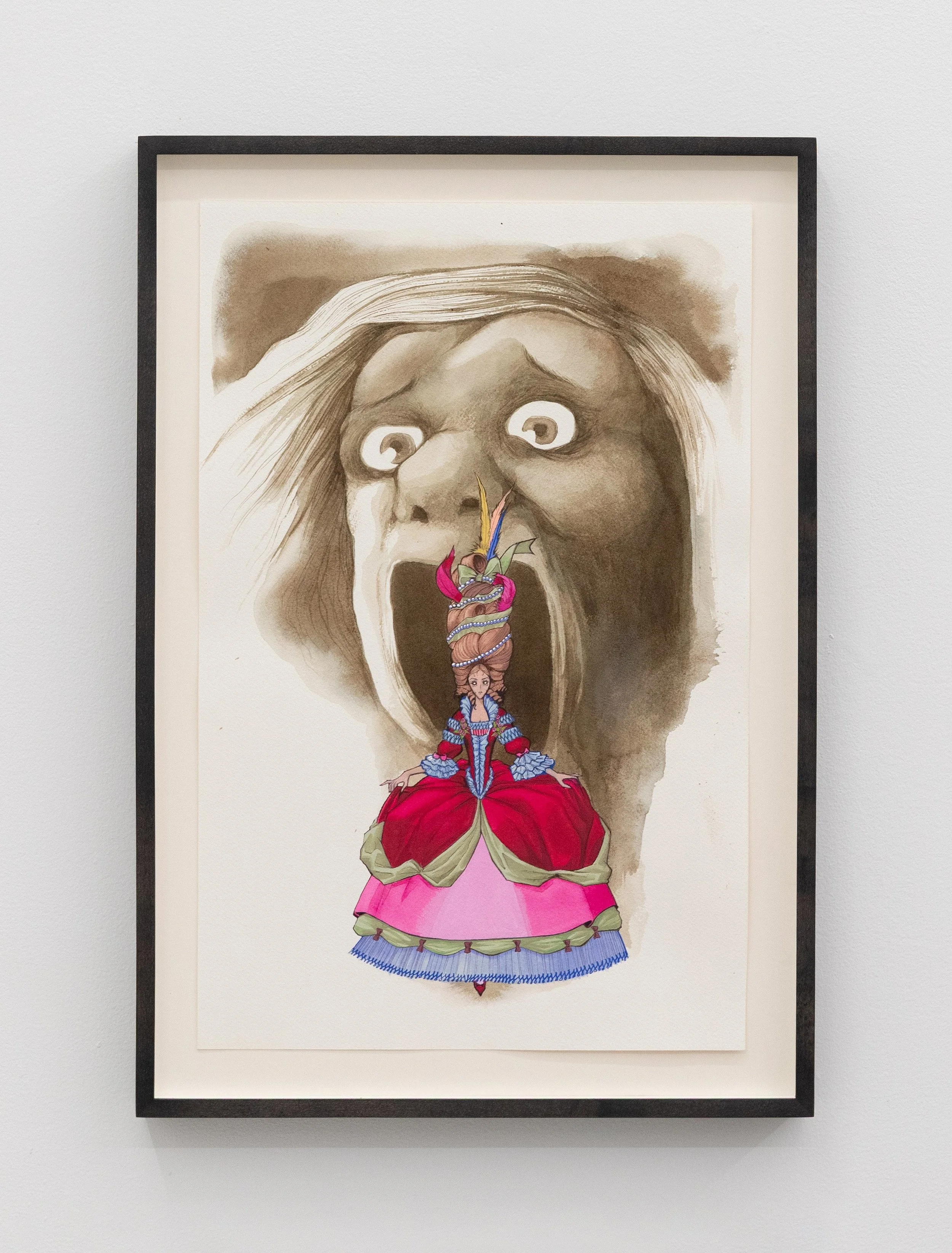  La Révolution Française Pencil, ink, and acrylic on paper 49.53 (H) x 34.29 (W) x 3.81 (D) cm (framed) 2026 