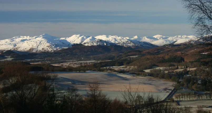 Looking west from the Knock Hill, Crieff