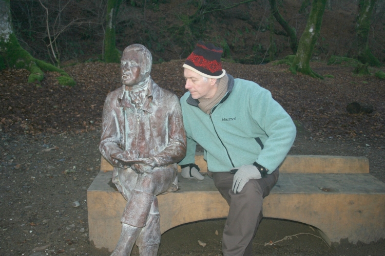 'Moden' Burns statue, Falls of Moness, Aberfeldy, Perthshire
