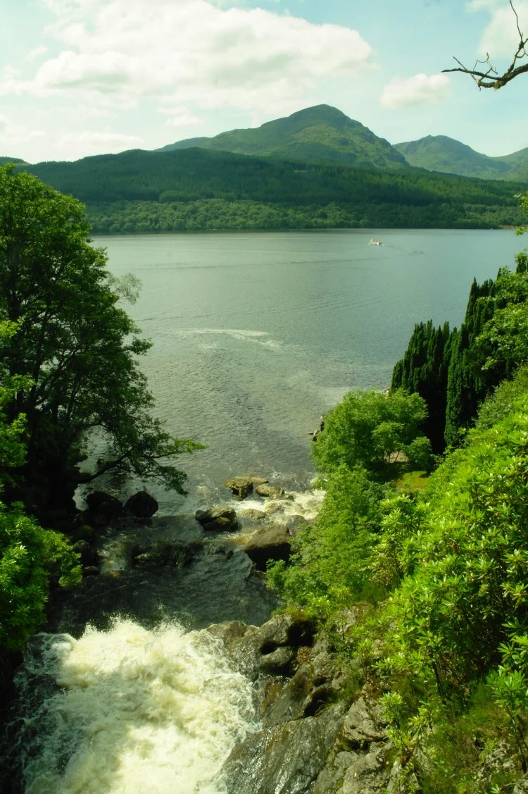 inversnaid looking west across Loch Lomond.