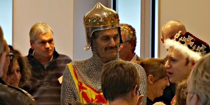 Robert the Bruce works the room