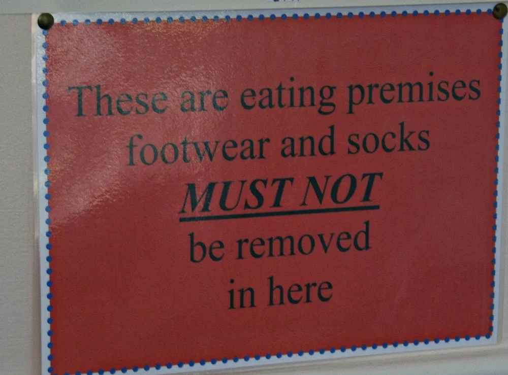 Note in Crianlarich Station tearoom
