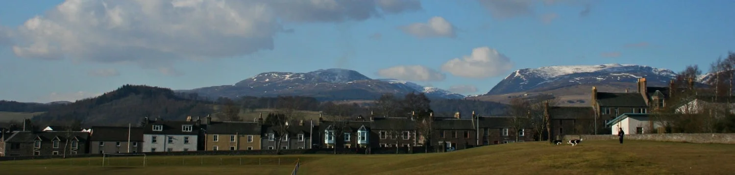 Glen Turret on the northern skyline from the edge of Crieff.